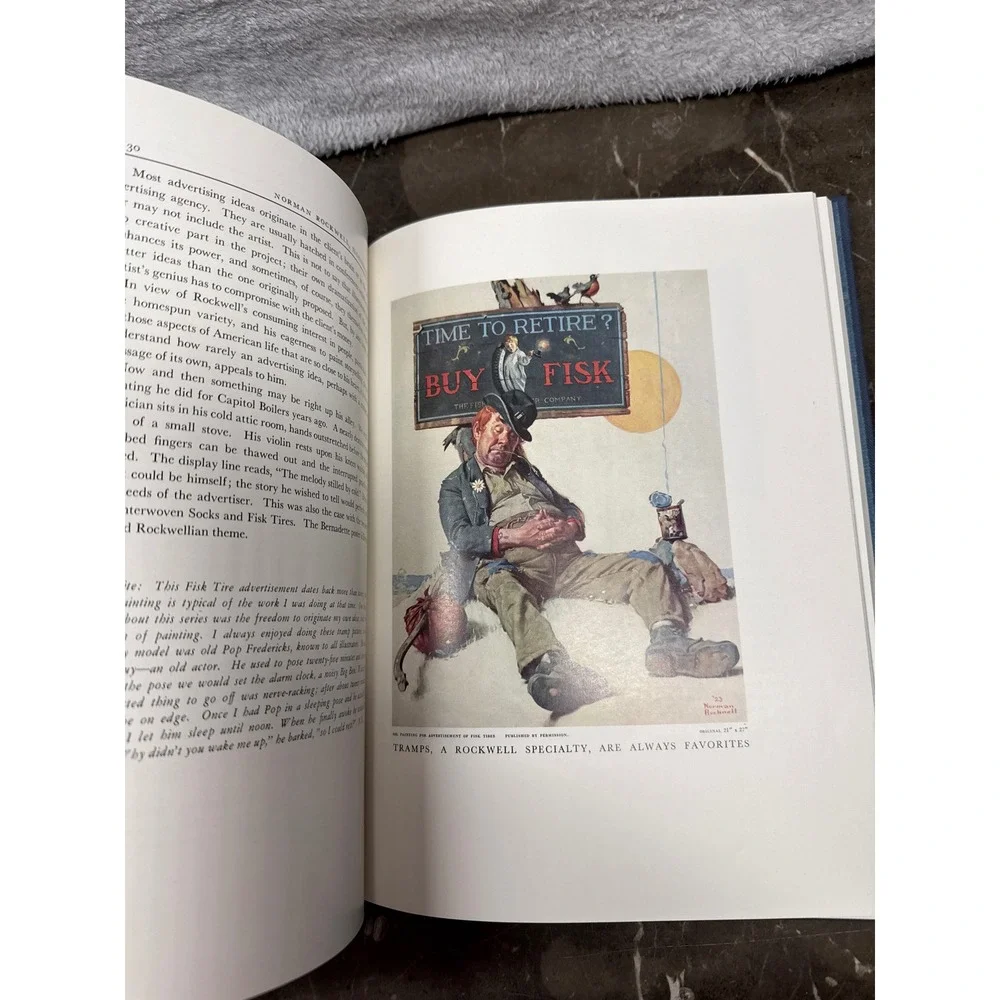 Norman Rockwell Illustrator Book Vintage Art History 1970 Ed